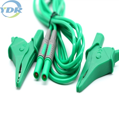 1000V timsah bağlayıcıları kabel 1000V 10a timsah sıxac kabel alligator klip telli tel qoşunları Universal sayğac üçün